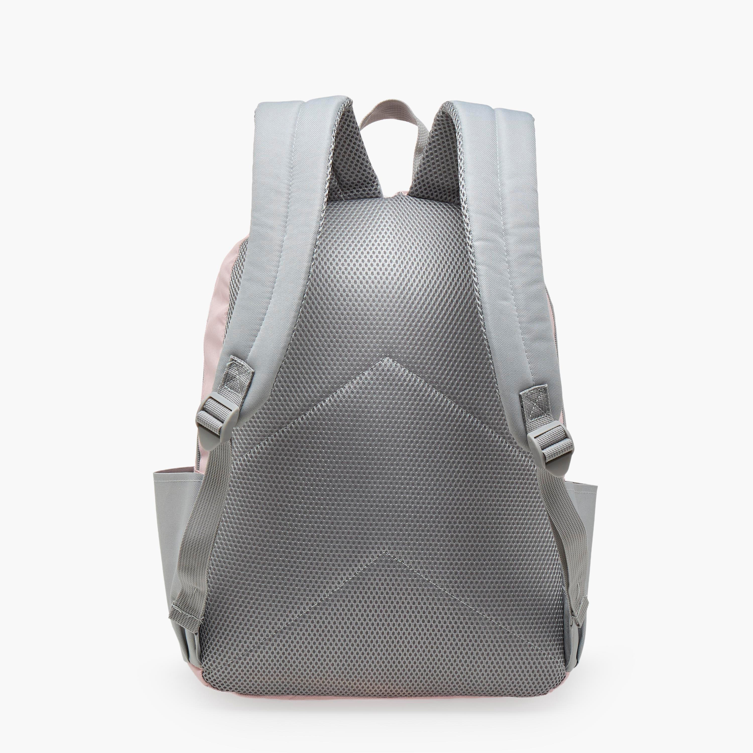طقم شنطة مدرسية سادة 4 قطع للأطفال 8-13 سنوات مع مقلمة وشنطة غداء - 17 بوصة-school-bagsandbackpacks-backpacks-image-10