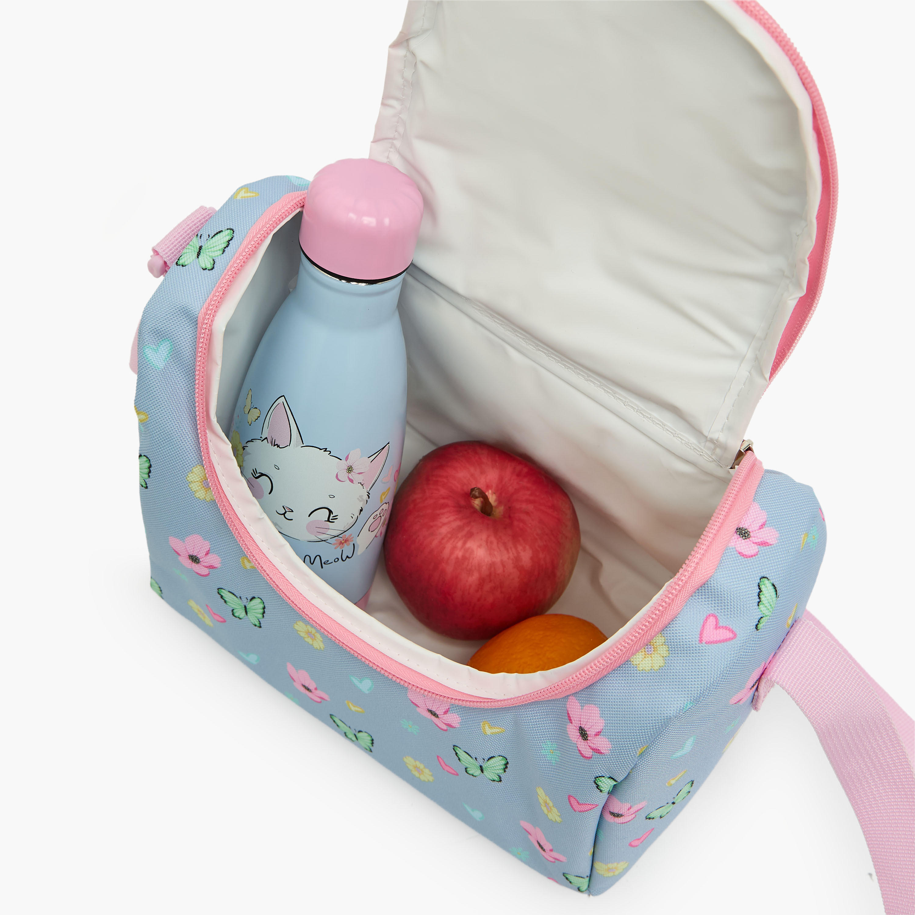طقم شنطة ظهر 4 قطع للبنات 5-8 سنوات مع مقلمة بطبعات - 17 بوصة-school-bagsandbackpacks-backpacks-image-12