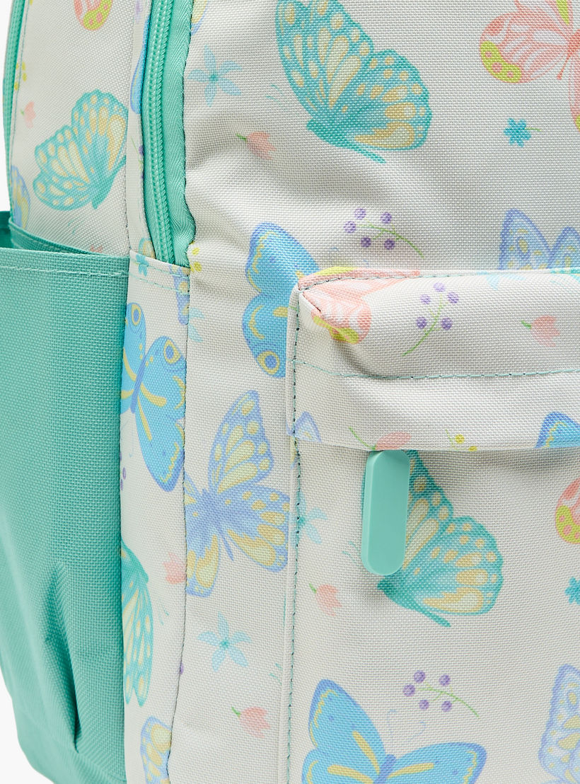 Butterfly Print 4-Piece Backpack School Bag Set for Girls 8-13 Years with Pencil Pouch - 17 inches-school-bagsandbackpacks-backpacks-image-5