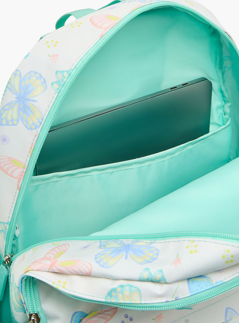 Butterfly Print 4-Piece Backpack School Bag Set for Girls 8-13 Years with Pencil Pouch - 17 inches-school-bagsandbackpacks-backpacks-image-7
