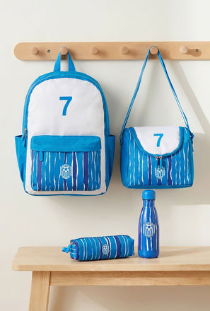 طقم شنطة ظهر مدرسية 4 قطع بطبعات كرة قدم مع شنطة غداء للأولاد من 8 - 13 سنة - 17 بوصة-school-bagsandbackpacks-image-1