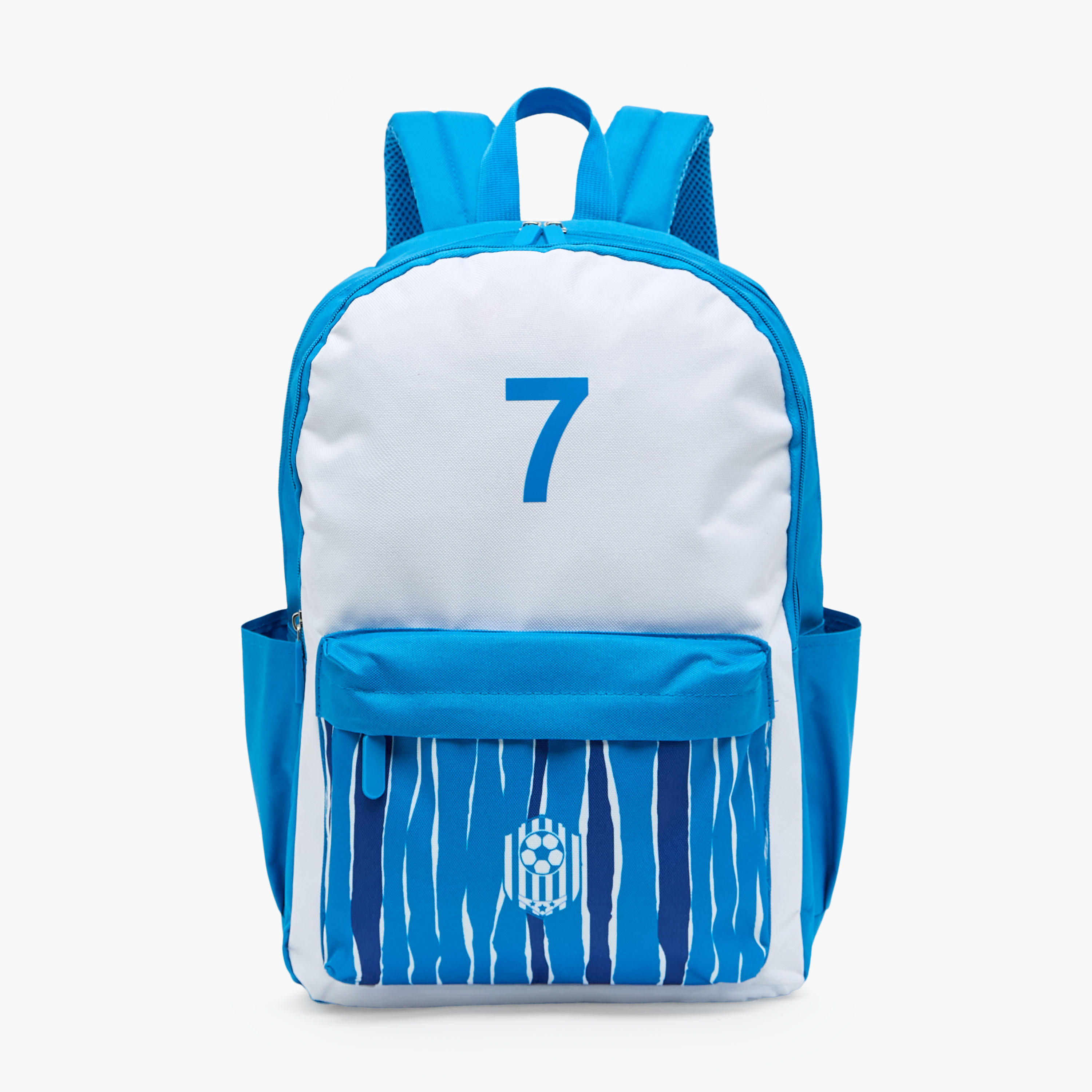 Football Print 4-Piece School Backpack Set for Boys 8-13 Years with Lunch Bag - 17 inches-school-bagsandbackpacks-backpacks-image-4