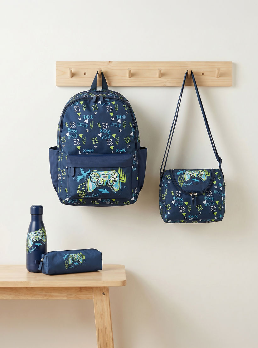 Gaming Print 4-Piece Backpack School Bag Set for Boys 8-13 Years with Pencil Pouch - 17 inches-school-bagsandbackpacks-backpacks-image-1