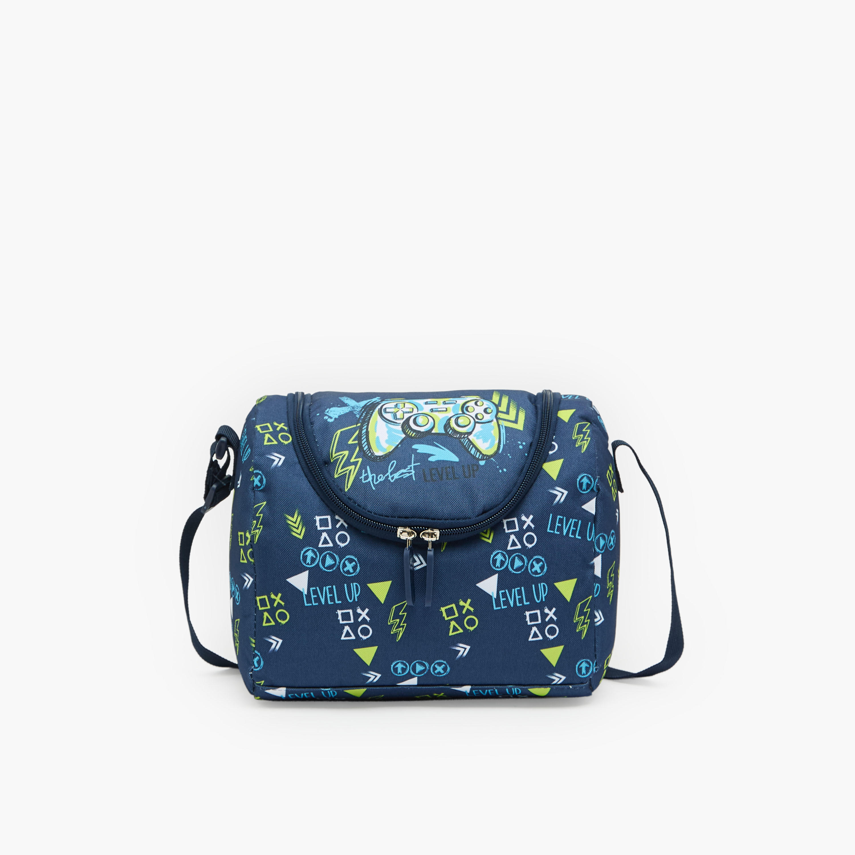 طقم شنطة ظهر مدرسية بطبعات جيمنج 4 قطع مع مقلمة للأولاد من 8 - 13 سنة - 17 بوصة-school-bagsandbackpacks-backpacks-image-11