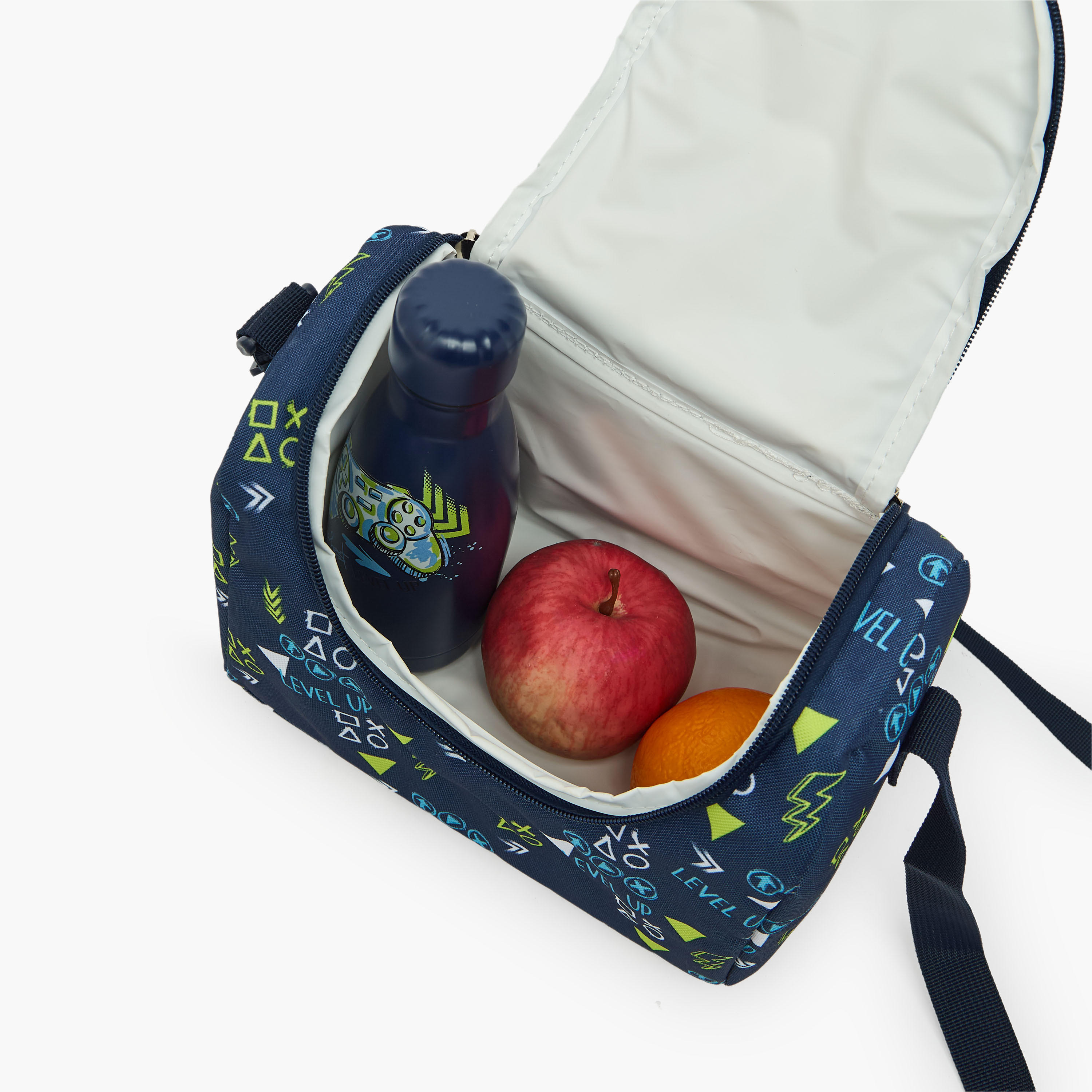 طقم شنطة ظهر مدرسية بطبعات جيمنج 4 قطع مع مقلمة للأولاد من 8 - 13 سنة - 17 بوصة-school-bagsandbackpacks-backpacks-image-12