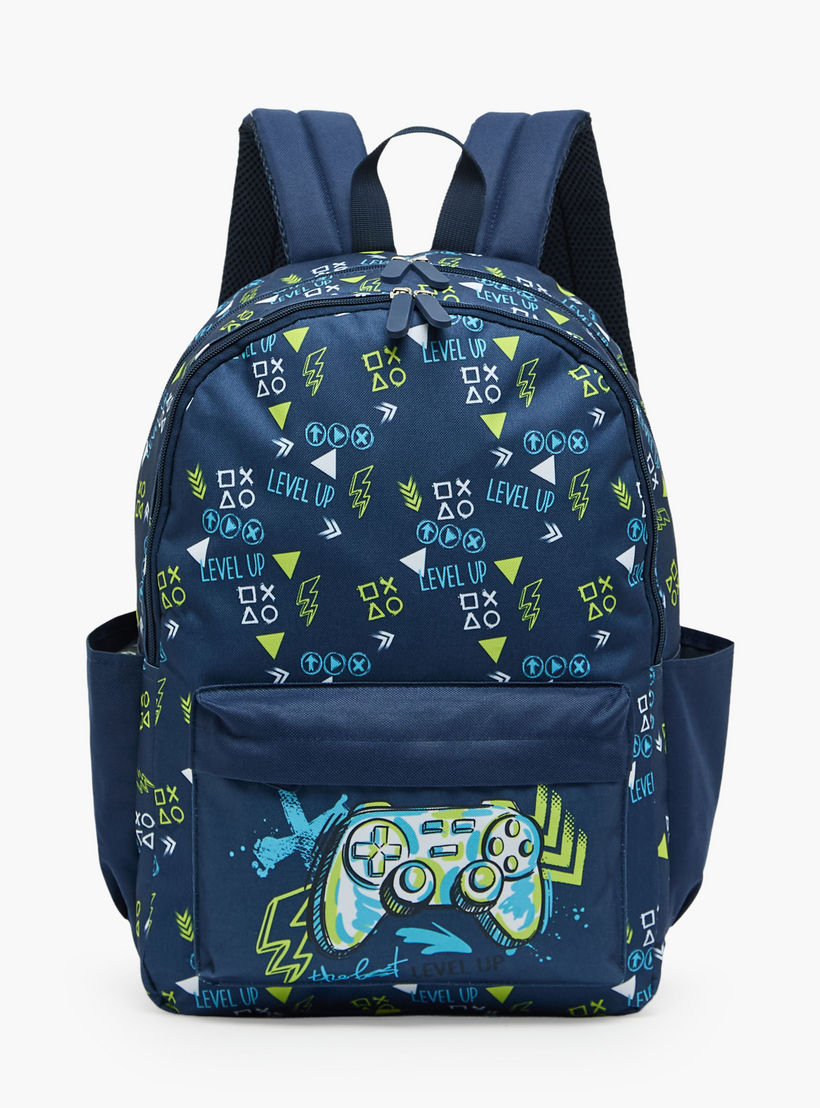 Gaming Print 4-Piece Backpack School Bag Set for Boys 8-13 Years with Pencil Pouch - 17 inches-school-bagsandbackpacks-backpacks-image-4