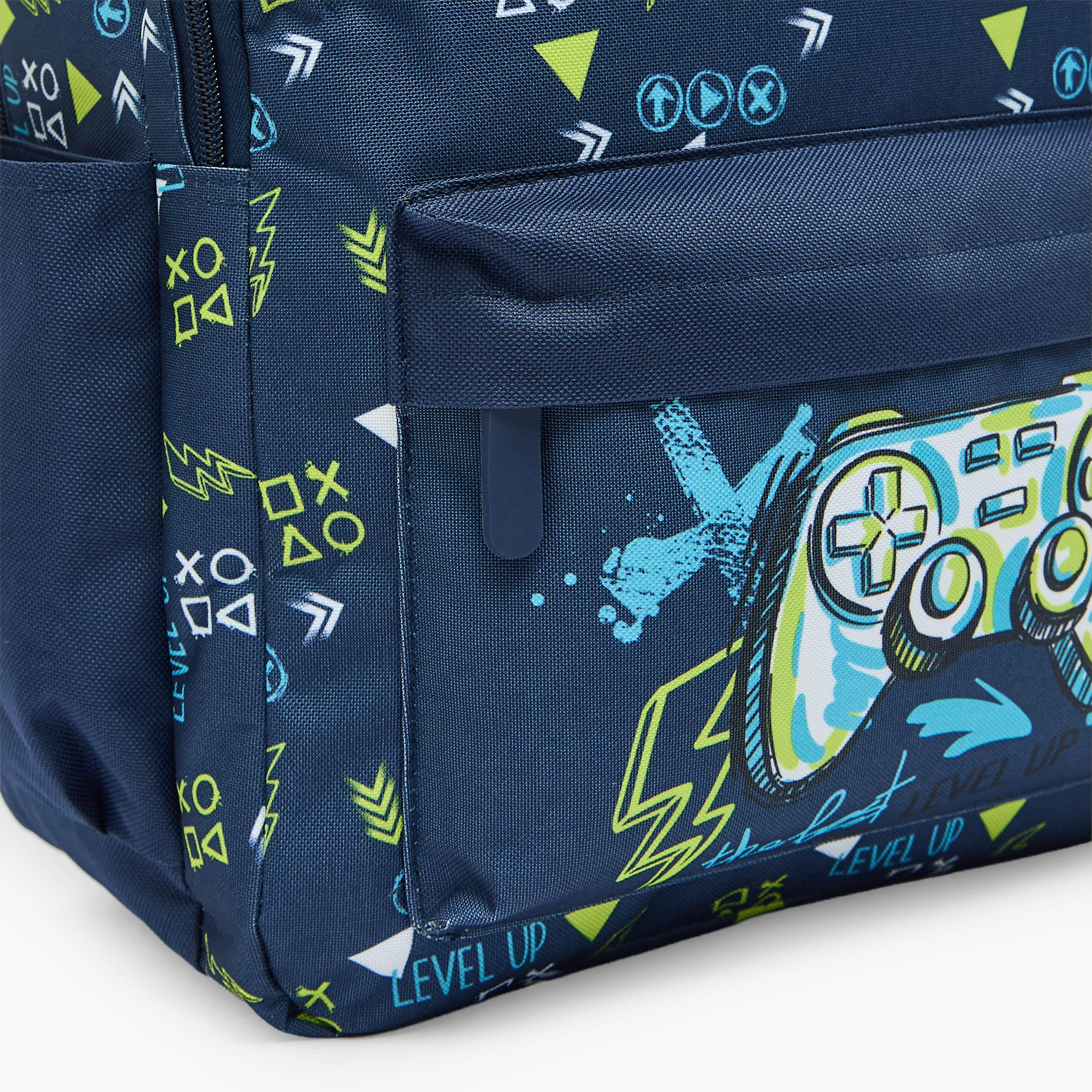 Gaming Print 4-Piece Backpack School Bag Set for Boys 8-13 Years with Pencil Pouch - 17 inches-school-bagsandbackpacks-backpacks-image-5