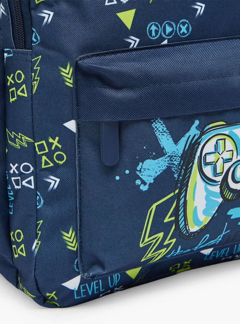 Gaming Print 4-Piece Backpack School Bag Set for Boys 8-13 Years with Pencil Pouch - 17 inches-school-bagsandbackpacks-backpacks-image-5