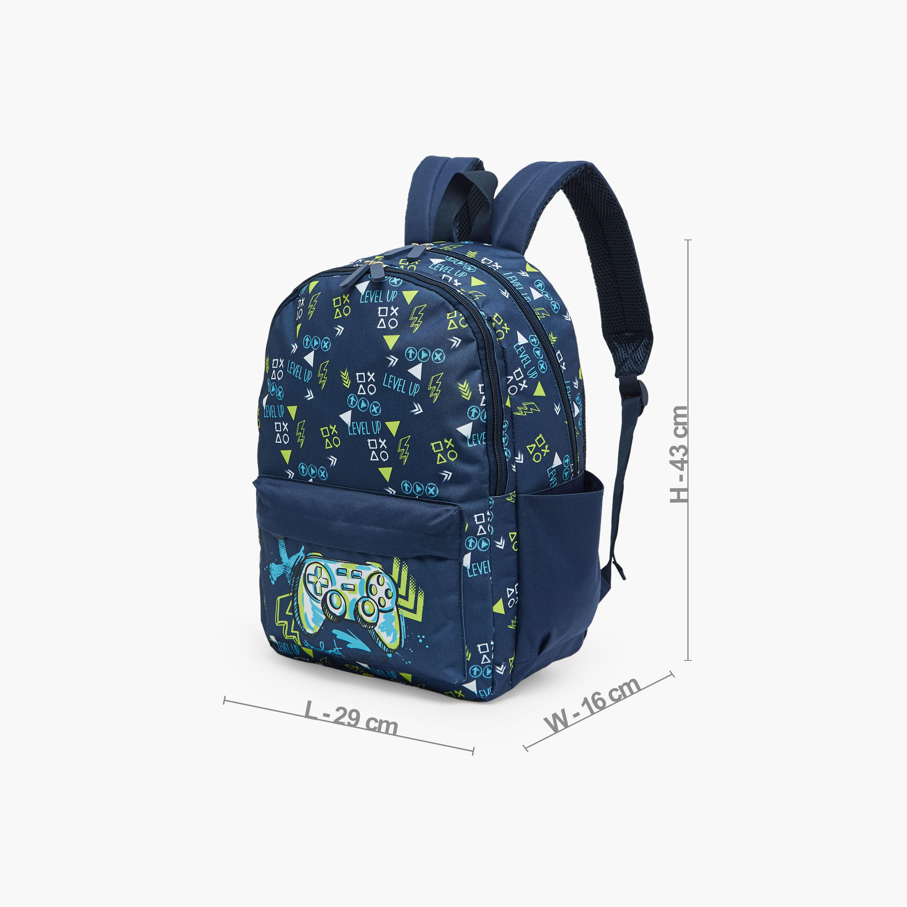Gaming Print 4-Piece Backpack School Bag Set for Boys 8-13 Years with Pencil Pouch - 17 inches-school-bagsandbackpacks-backpacks-image-8
