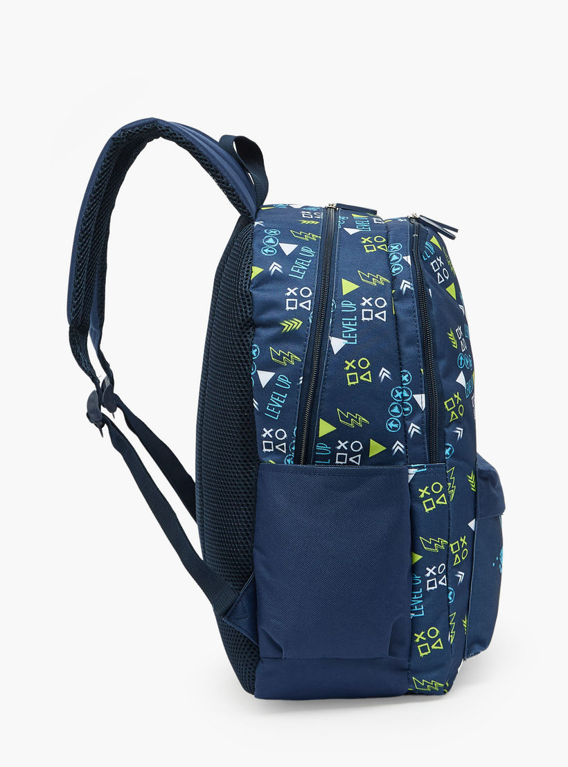 Gaming Print 4-Piece Backpack School Bag Set for Boys 8-13 Years with Pencil Pouch - 17 inches-school-bagsandbackpacks-backpacks-image-9