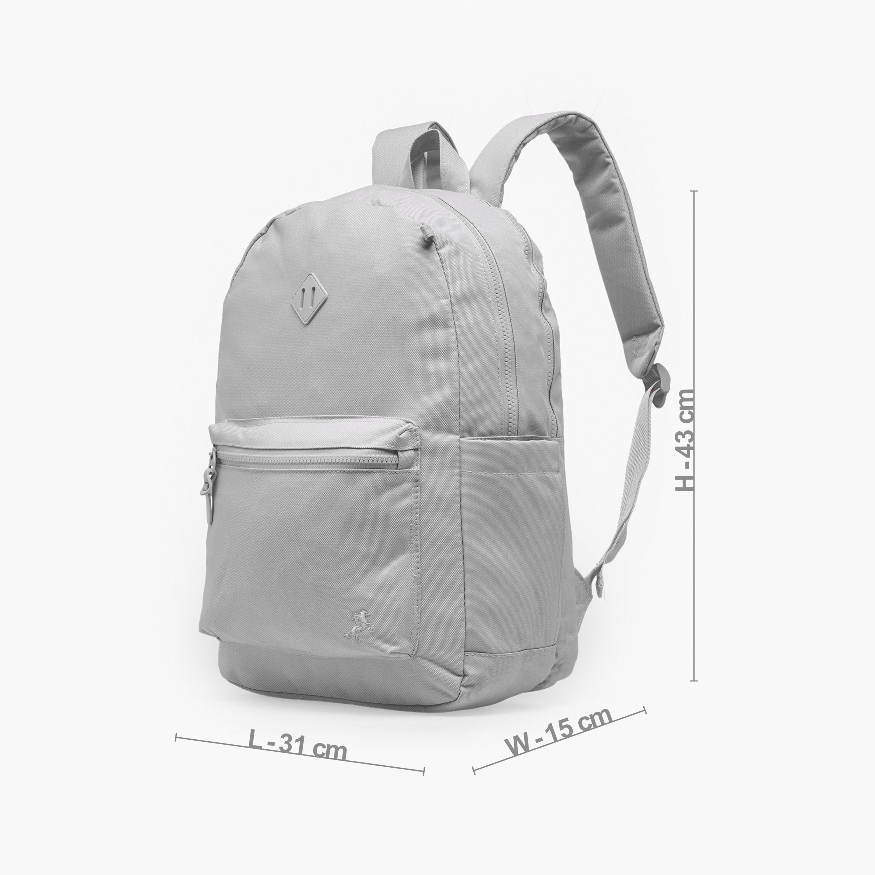 طقم شنطة ظهر مدرسية سادة للأطفال من 8 إلى 13 سنة مع مقلمة وباوتش - 17 بوصة-school-bagsandbackpacks-backpacks-image-9
