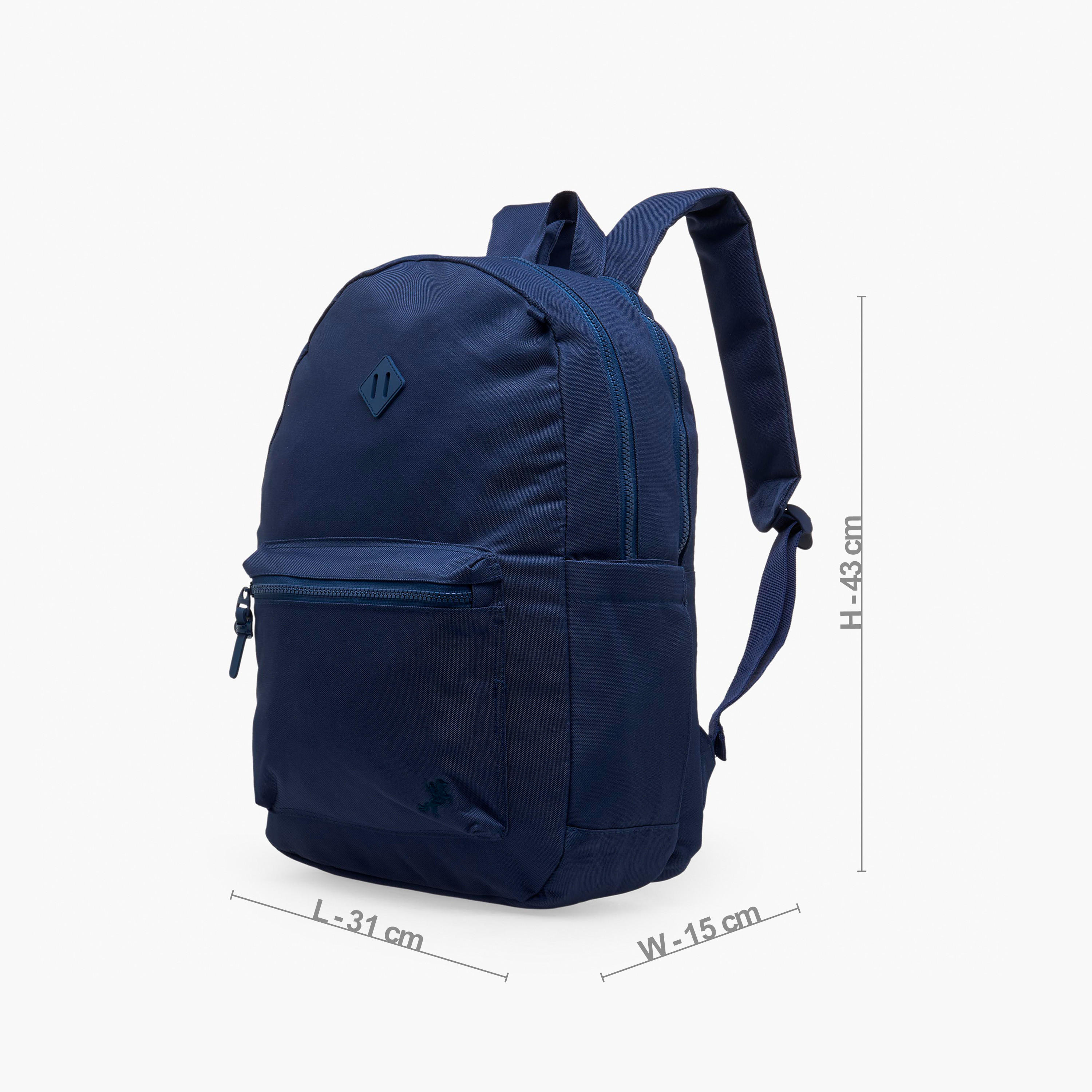 طقم شنطة ظهر مدرسية سادة للأطفال من 8 إلى 13 سنة مع مقلمة وباوتش - 17 بوصة-school-bagsandbackpacks-backpacks-image-9