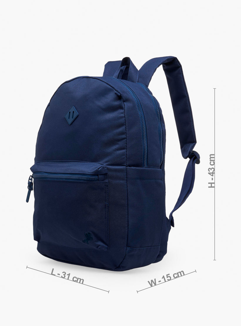 طقم شنطة ظهر مدرسية سادة للأطفال من 8 إلى 13 سنة مع مقلمة وباوتش - 17 بوصة-school-bagsandbackpacks-backpacks-image-9
