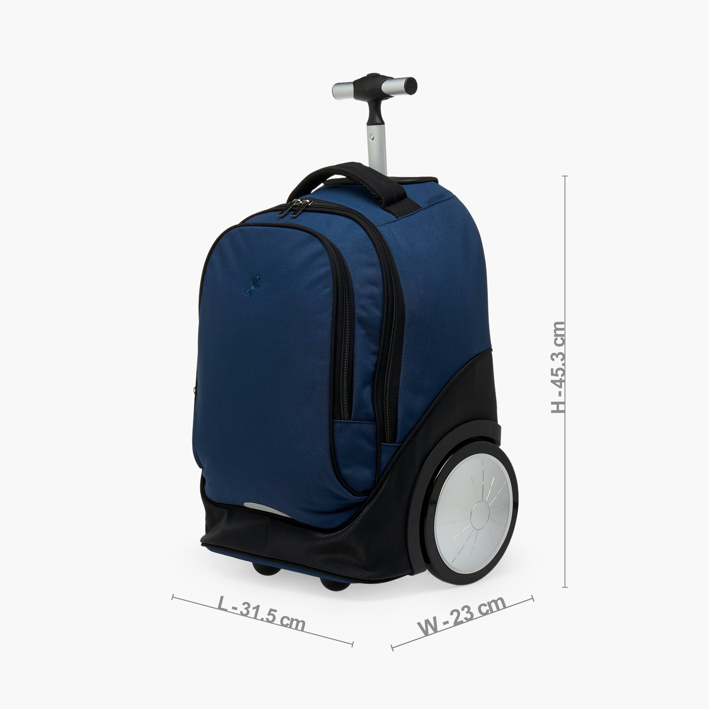 Solid 3-Piece Trolley School Bag Set for Kids 8-13 Years with Pencil Pouch and Lunch Bag - 18 inch-school-bagsandbackpacks-trolleybags-image-10