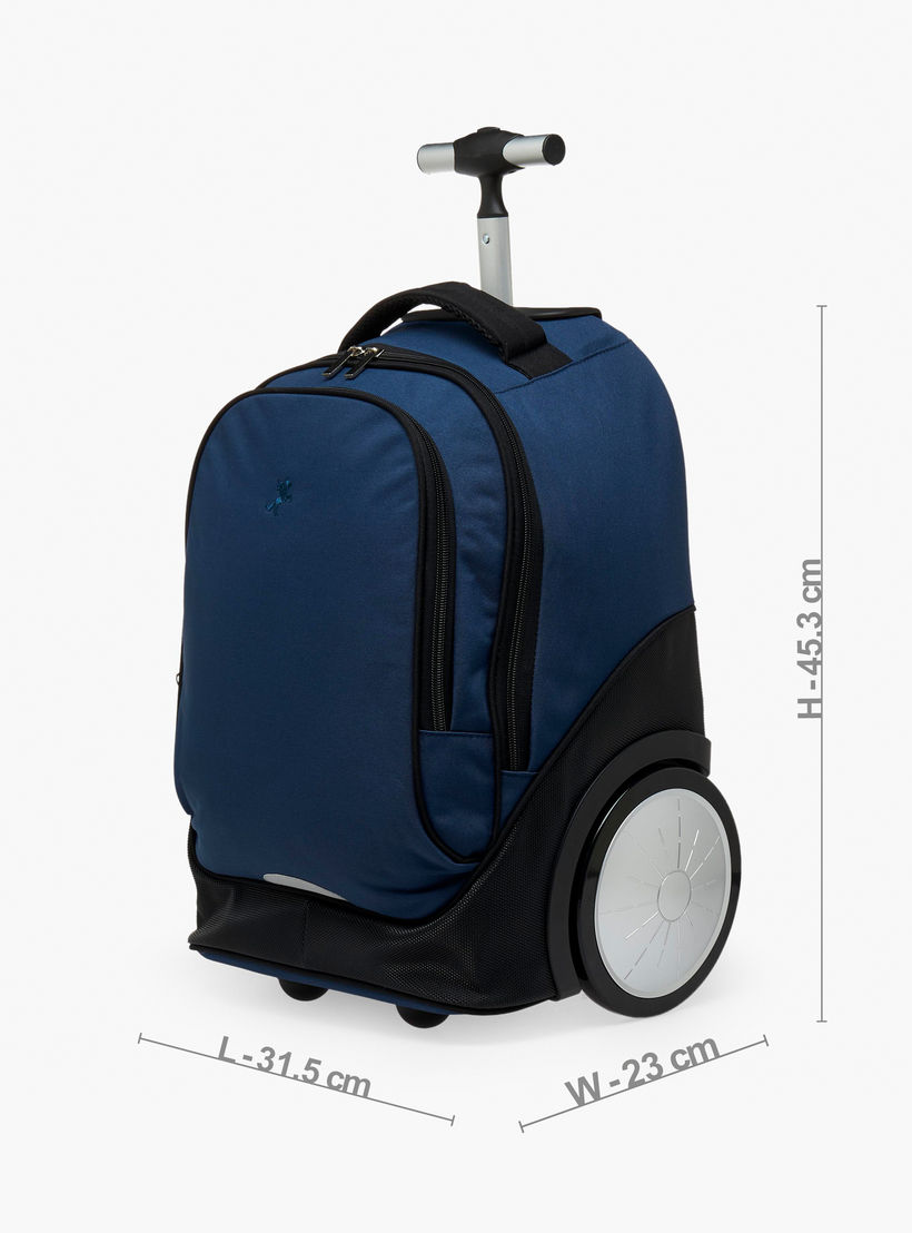 Solid 3-Piece Trolley School Bag Set for Kids 8-13 Years with Pencil Pouch and Lunch Bag - 18 inch-school-bagsandbackpacks-trolleybags-image-10