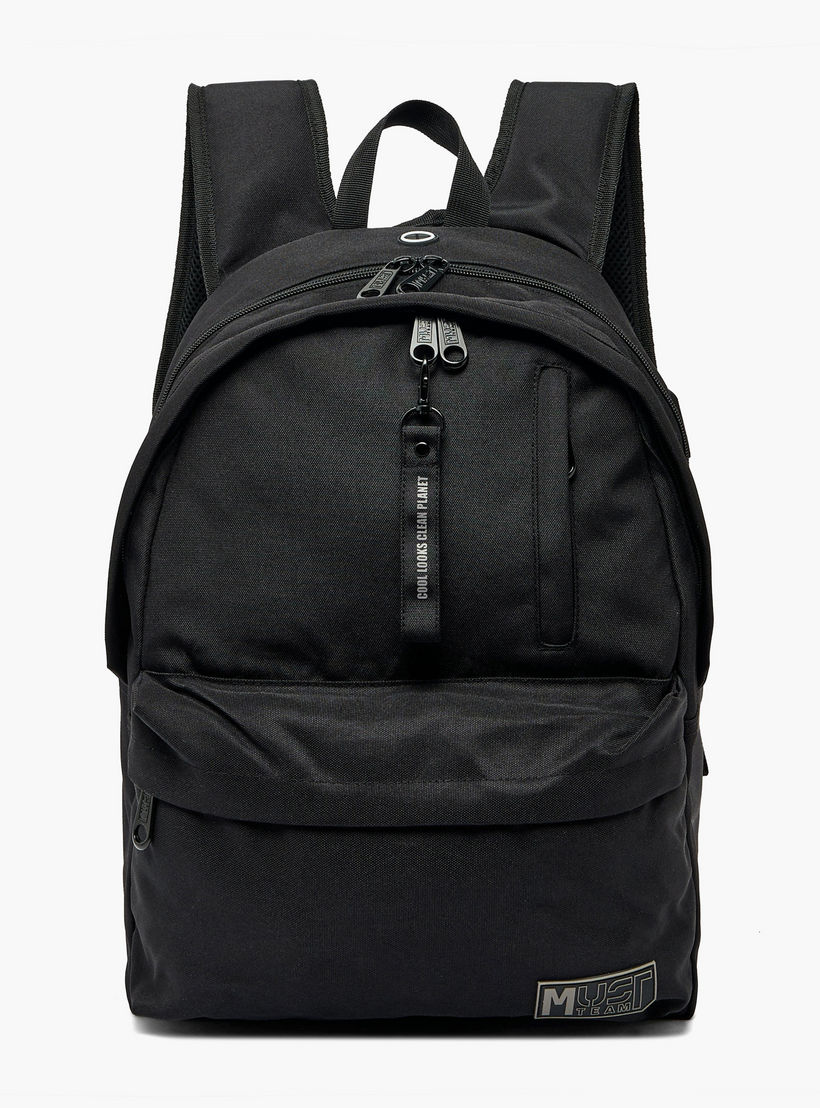MustTeam Solid Backpack for Boys 8-13 Years with Water Bottle Pocket - 17 inches-school-bagsandbackpacks-backpacks-image-1