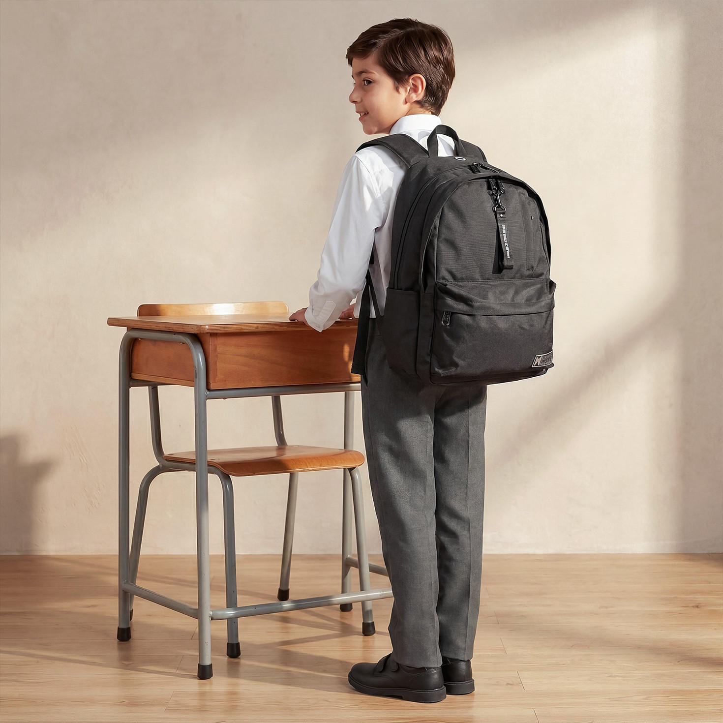 MustTeam Solid Backpack for Boys 8-13 Years with Water Bottle Pocket - 17 inches-school-bagsandbackpacks-backpacks-image-3