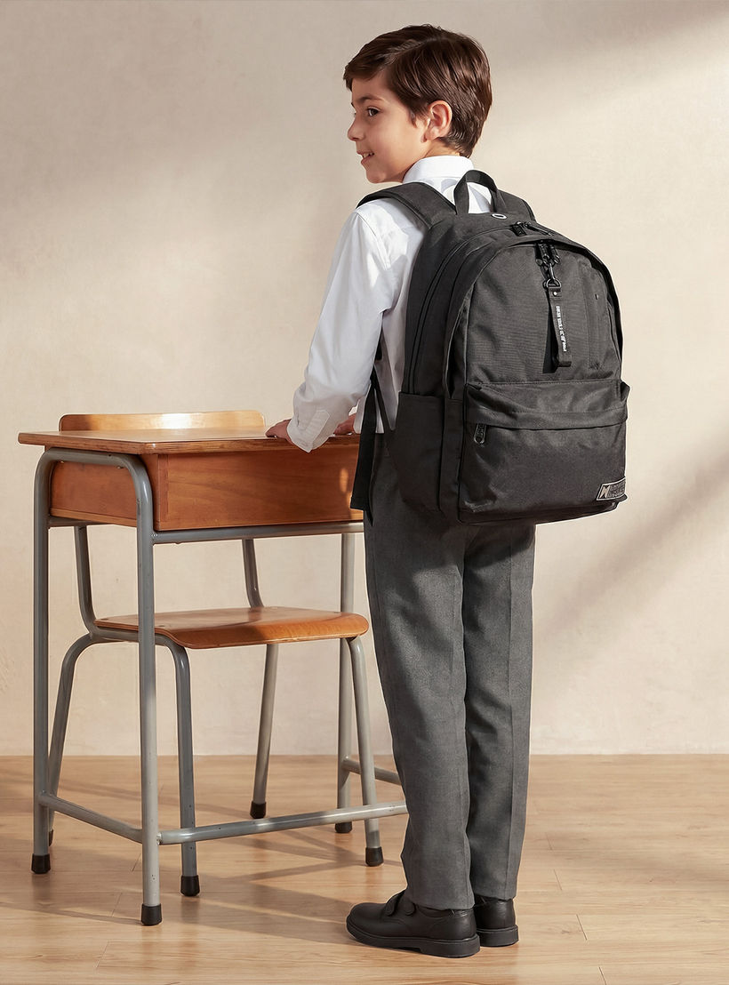 MustTeam Solid Backpack for Boys 8-13 Years with Water Bottle Pocket - 17 inches-school-bagsandbackpacks-backpacks-image-3