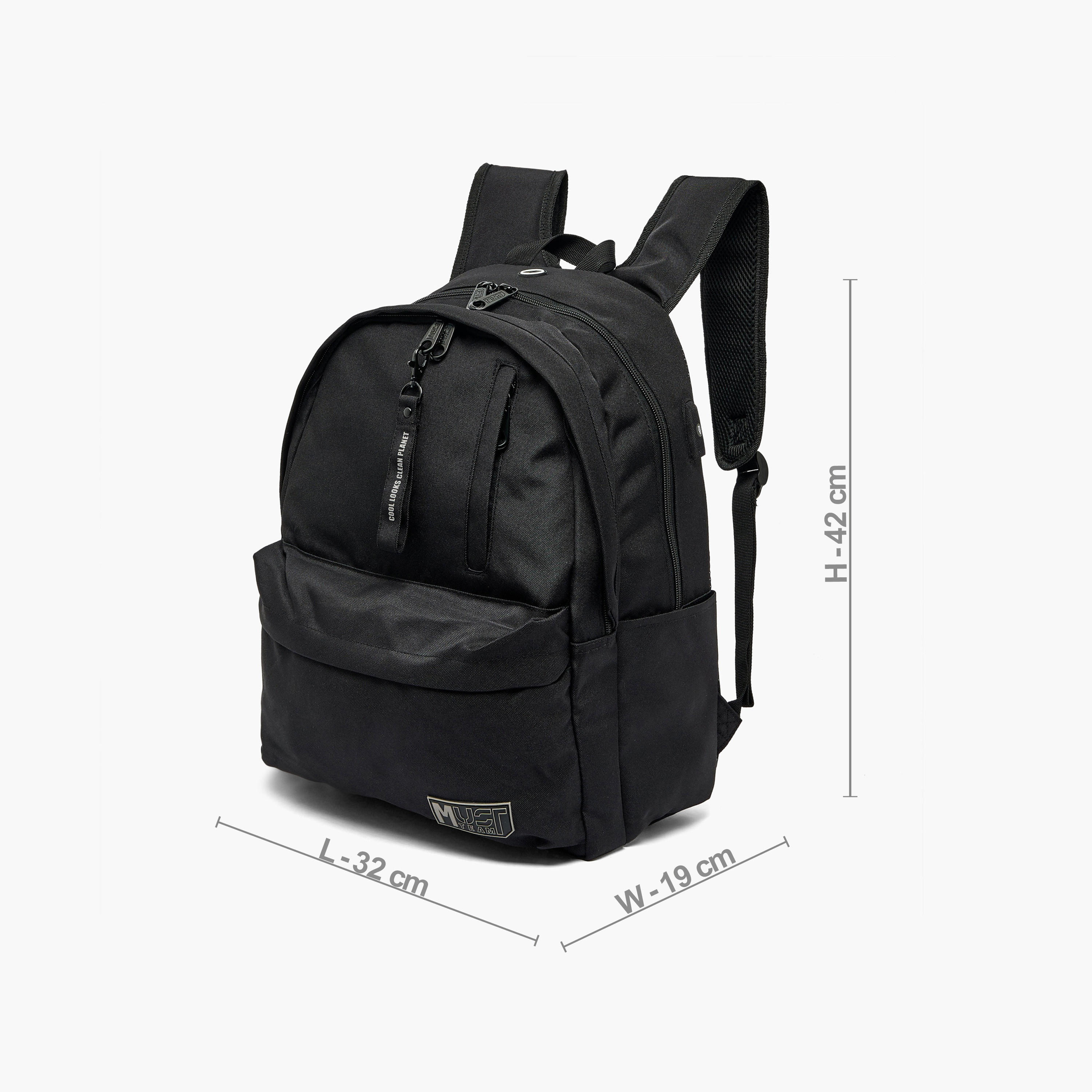 MustTeam Solid Backpack for Boys 8-13 Years with Water Bottle Pocket - 17 inches-school-bagsandbackpacks-backpacks-image-9