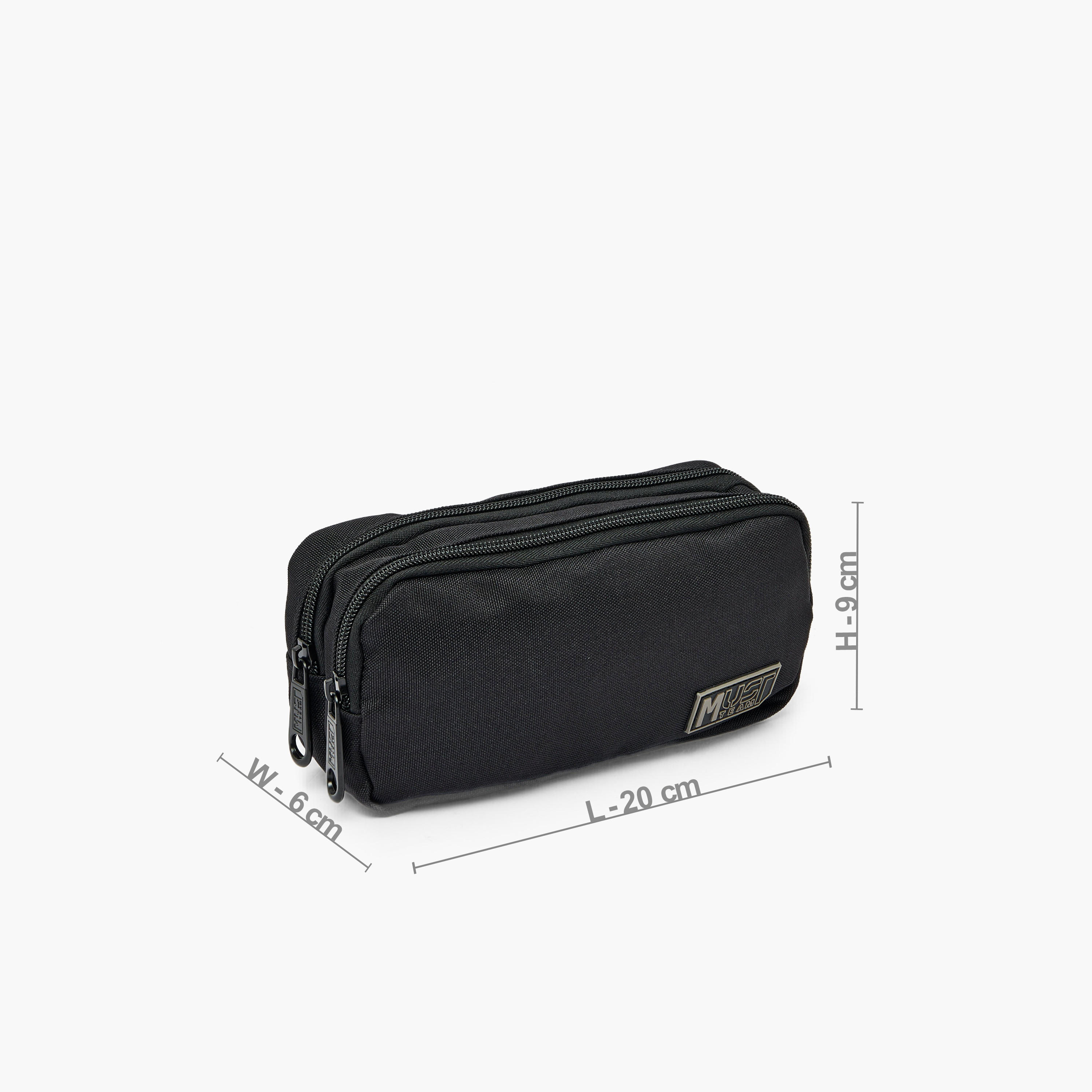 MustTeam Textured Pencil Pouch with 2 Compartments-school-stationery-pencilcases-image-4