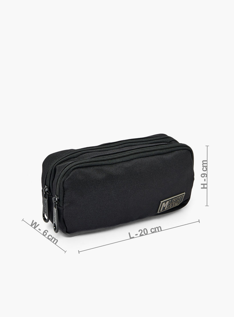 MustTeam Textured Pencil Pouch with 2 Compartments-school-stationery-pencilcases-image-4