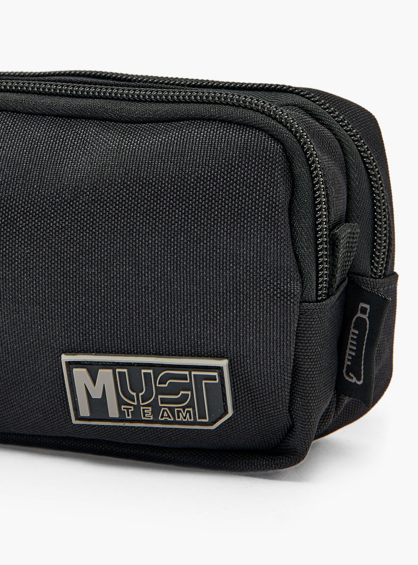 MustTeam Textured Pencil Pouch with 2 Compartments-school-stationery-pencilcases-image-7