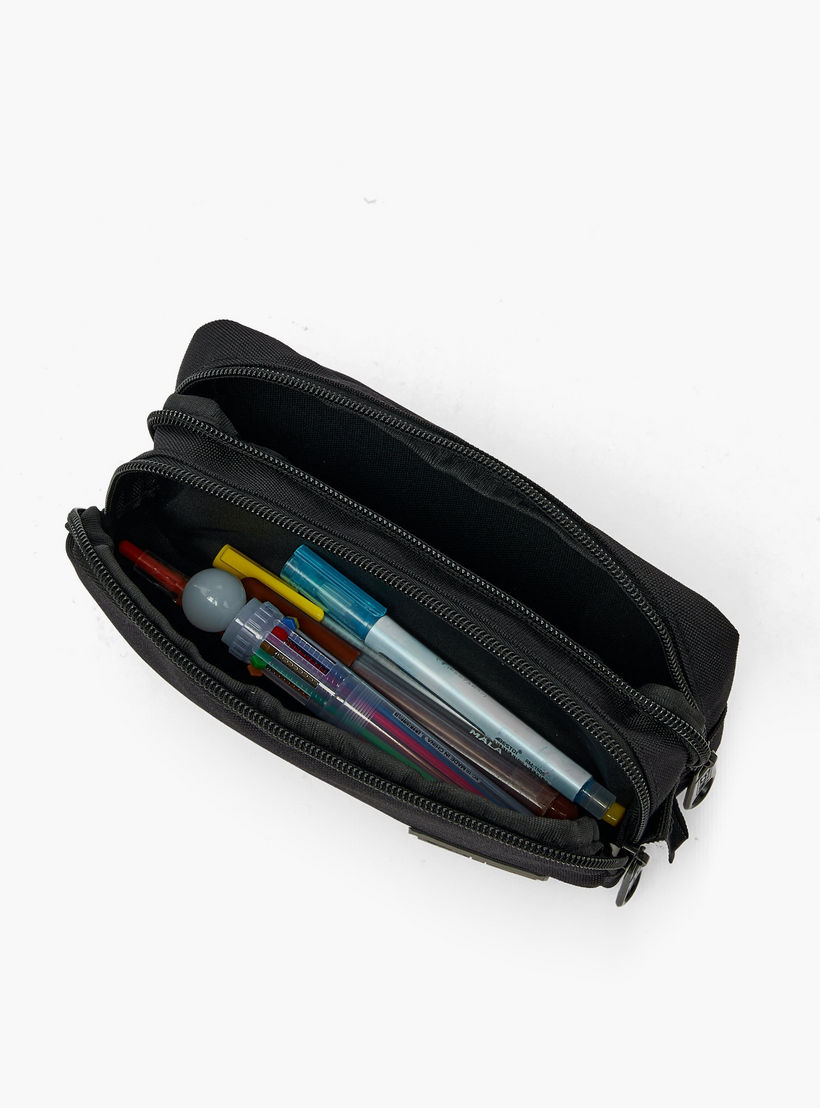 MustTeam Textured Pencil Pouch with 2 Compartments-school-stationery-pencilcases-image-8