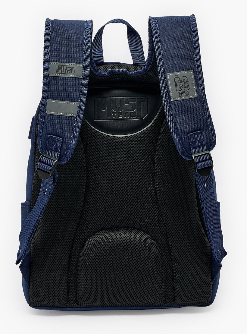 MustTeam Solid Backpack for Boys 8-13 Years with Adjustable Shoulder Straps - 17 inches-school-bagsandbackpacks-backpacks-image-11