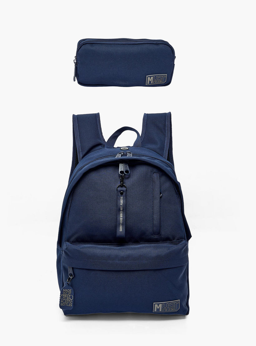 MustTeam Solid Backpack for Boys 8-13 Years with Adjustable Shoulder Straps - 17 inches-school-bagsandbackpacks-backpacks-image-12