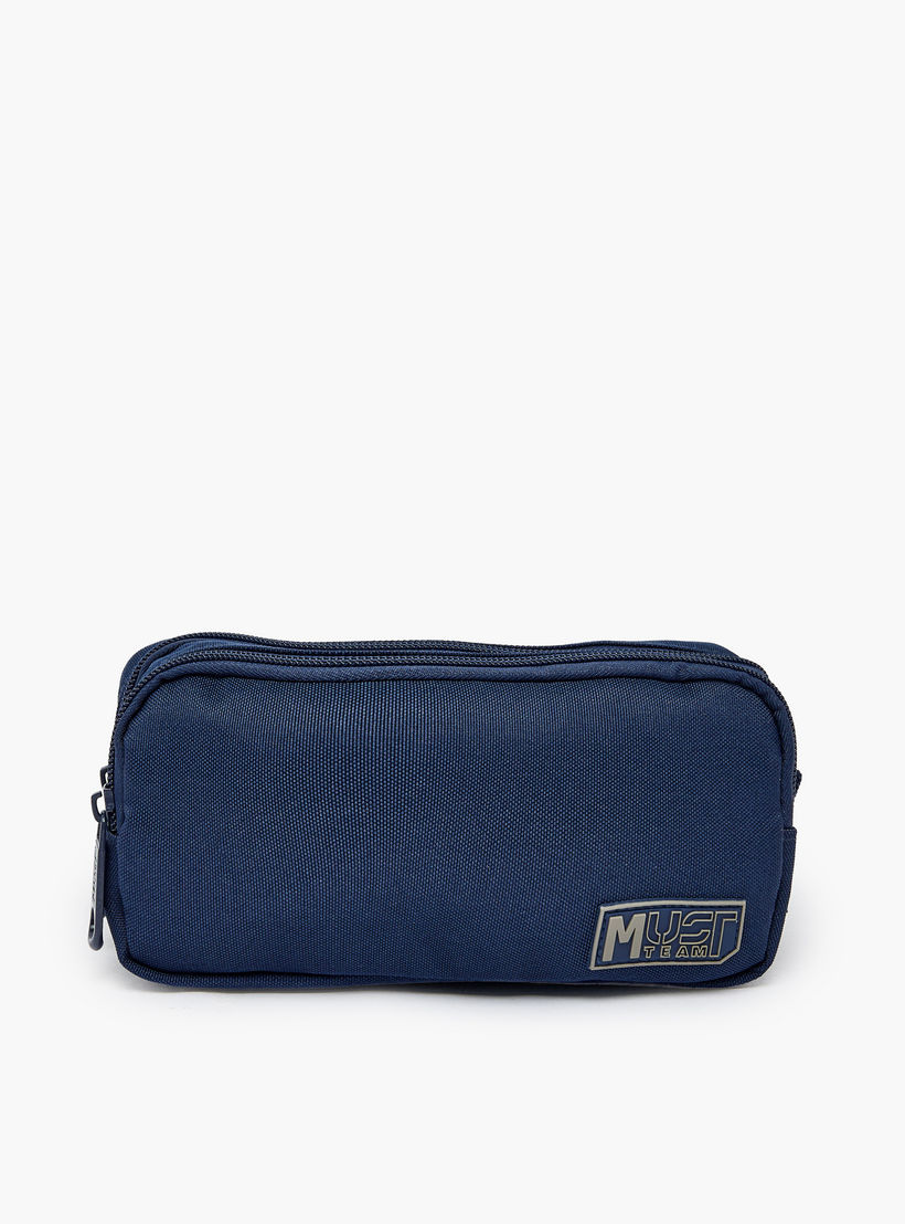 MustTeam Solid Pencil Pouch with 2 Compartments-school-stationery-pencilcases-image-1