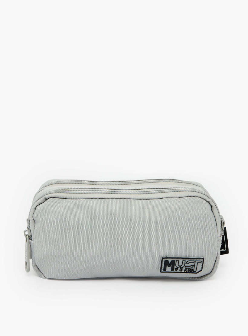 MustTeam Solid Pencil Case with 2 Compartments-school-stationery-pencilcases-image-1
