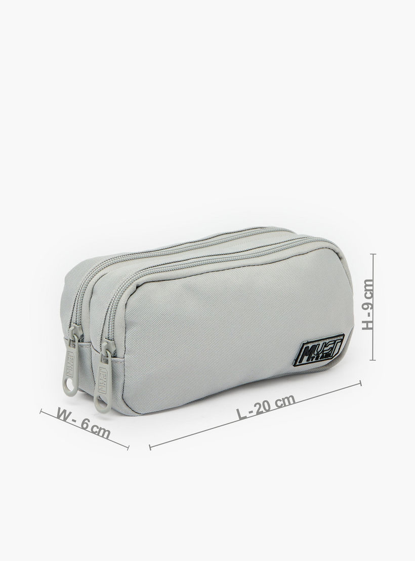 MustTeam Solid Pencil Case with 2 Compartments-school-stationery-pencilcases-image-4
