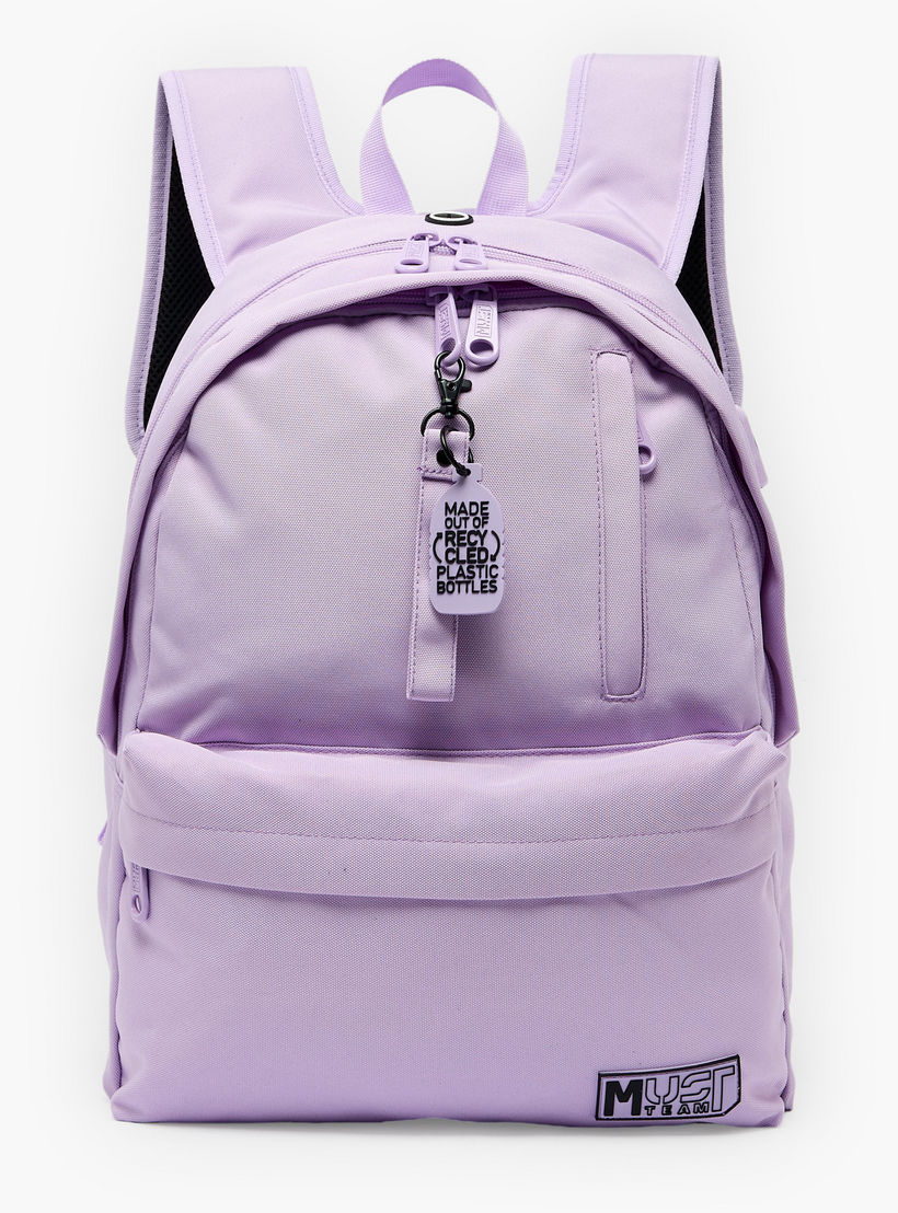 MustTeam Solid Backpack for Girls 8-13 Years with Water Bottle Pocket - 17 inches-school-bagsandbackpacks-backpacks-image-1