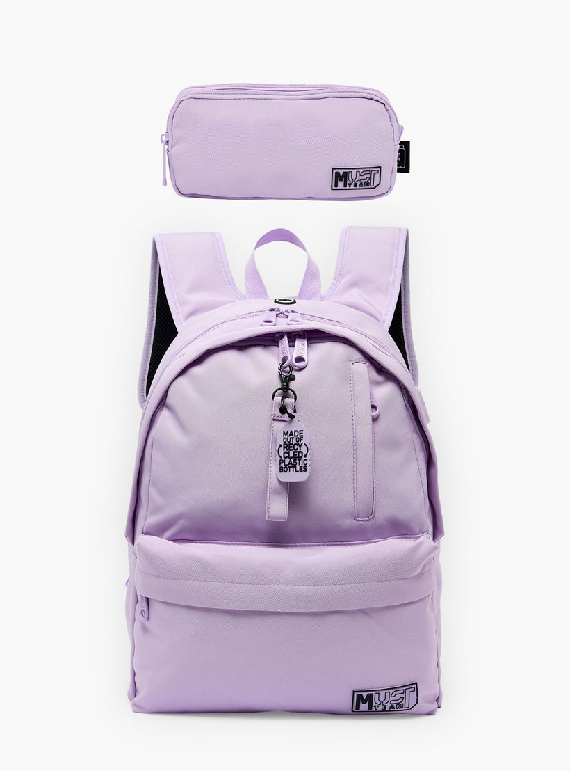 MustTeam Solid Backpack for Girls 8-13 Years with Water Bottle Pocket - 17 inches-school-bagsandbackpacks-backpacks-image-11