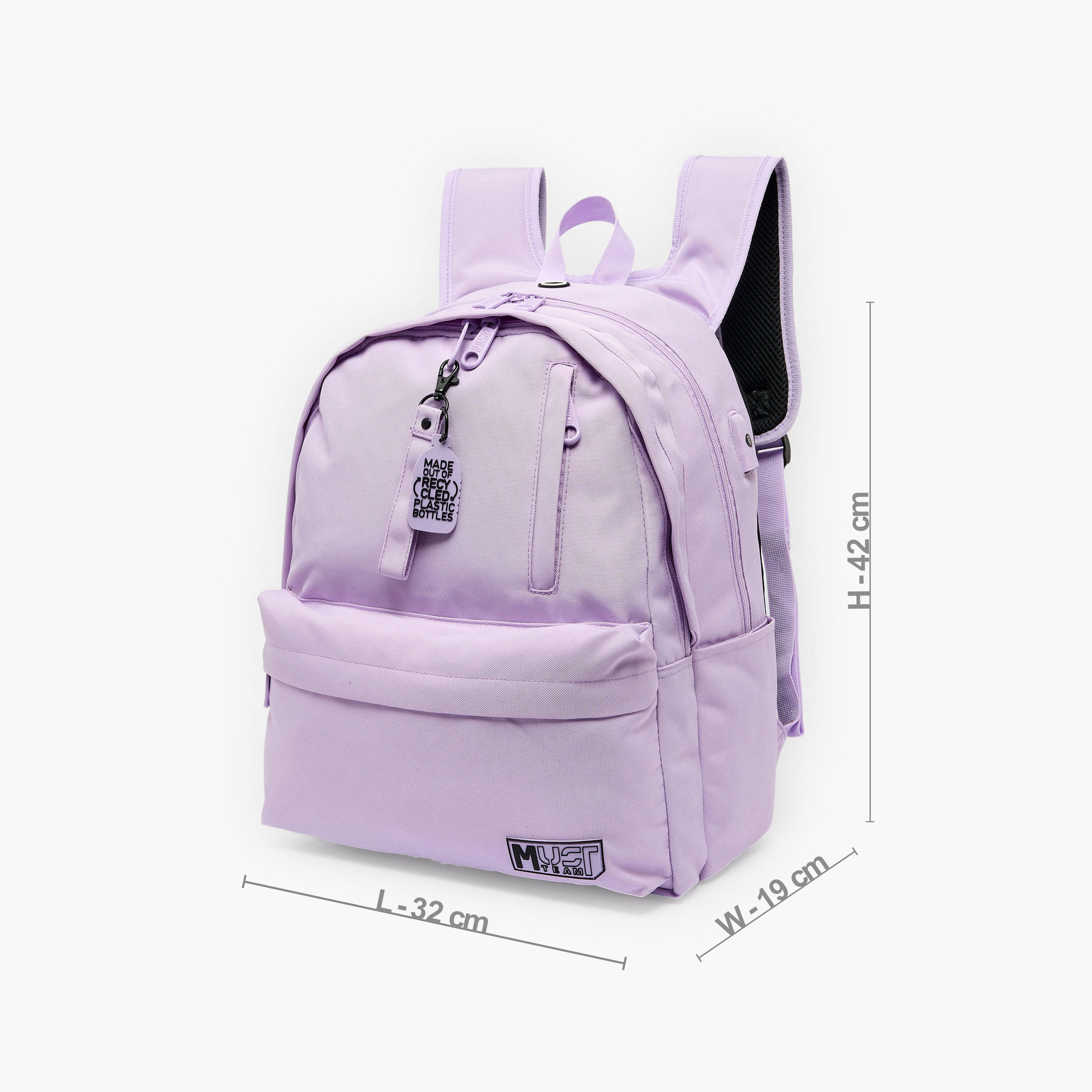 MustTeam Solid Backpack for Girls 8-13 Years with Water Bottle Pocket - 17 inches-school-bagsandbackpacks-backpacks-image-8