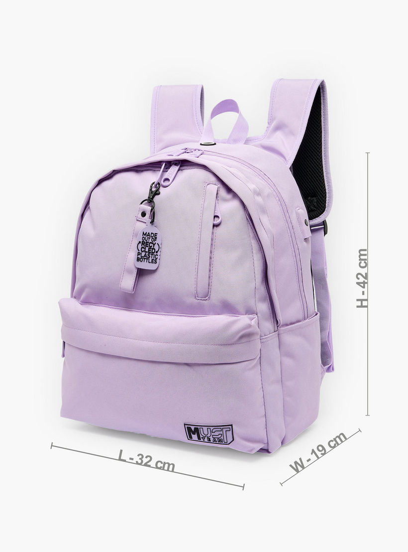 MustTeam Solid Backpack for Girls 8-13 Years with Water Bottle Pocket - 17 inches-school-bagsandbackpacks-backpacks-image-8