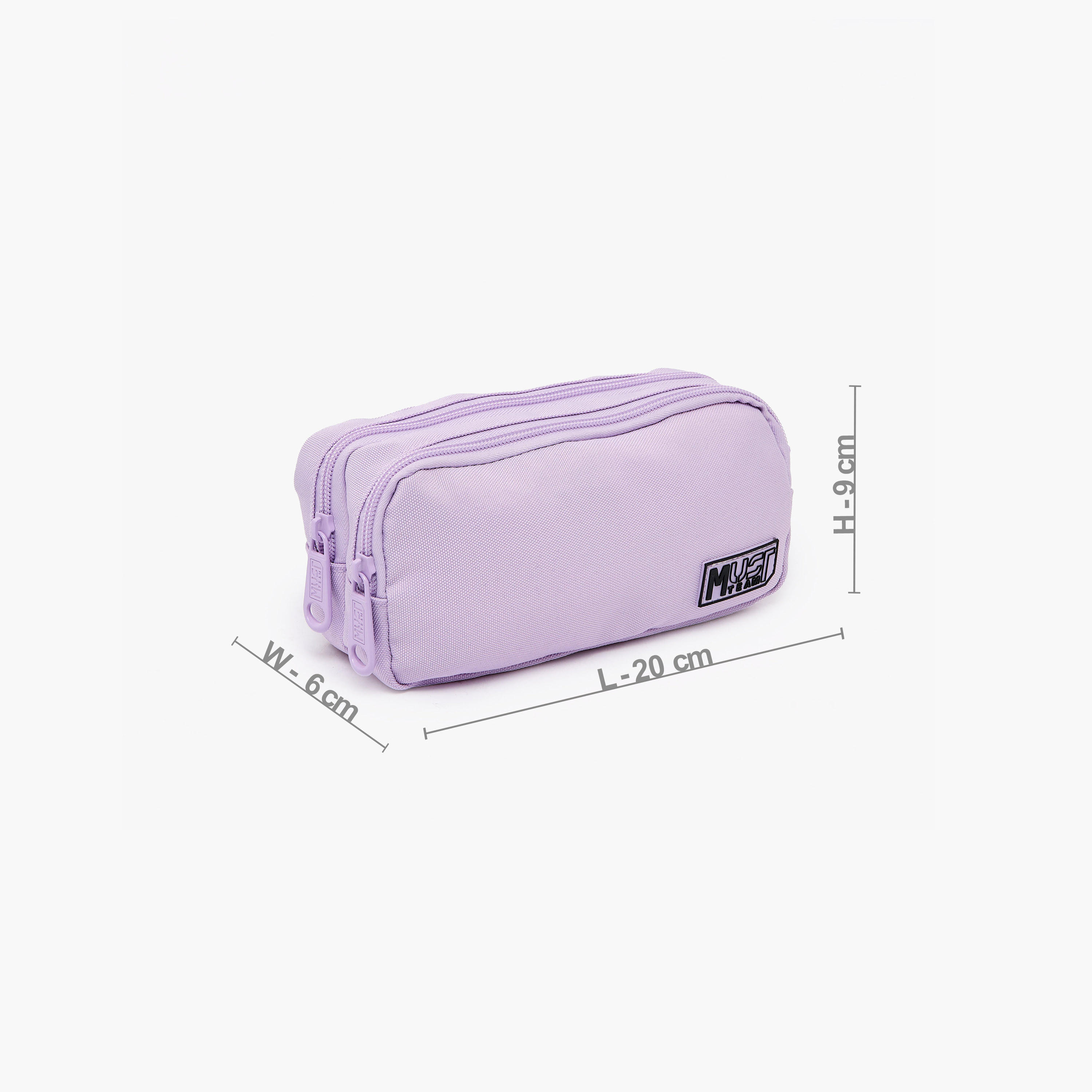 مقلمة سادة بقسمين من ماست تيم-school-stationery-pencilcases-image-4