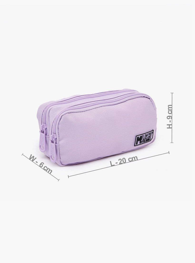 مقلمة سادة بقسمين من ماست تيم-school-stationery-pencilcases-image-4