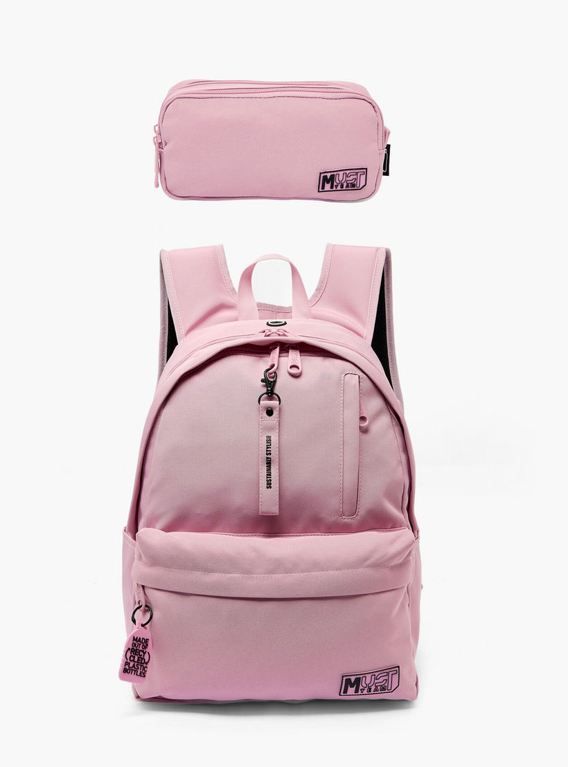 MustTeam Solid Backpack for Girls 8-13 Years with Adjustable Shoulder Straps - 17 inches-school-bagsandbackpacks-backpacks-image-11