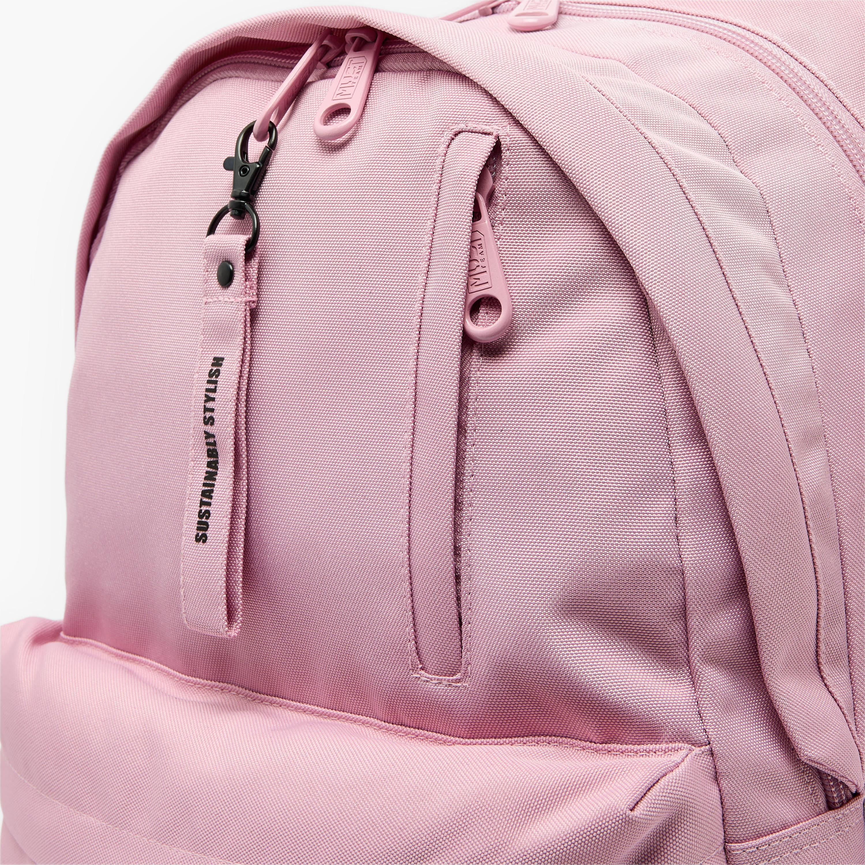 MustTeam Solid Backpack for Girls 8-13 Years with Adjustable Shoulder Straps - 17 inches-school-bagsandbackpacks-backpacks-image-5