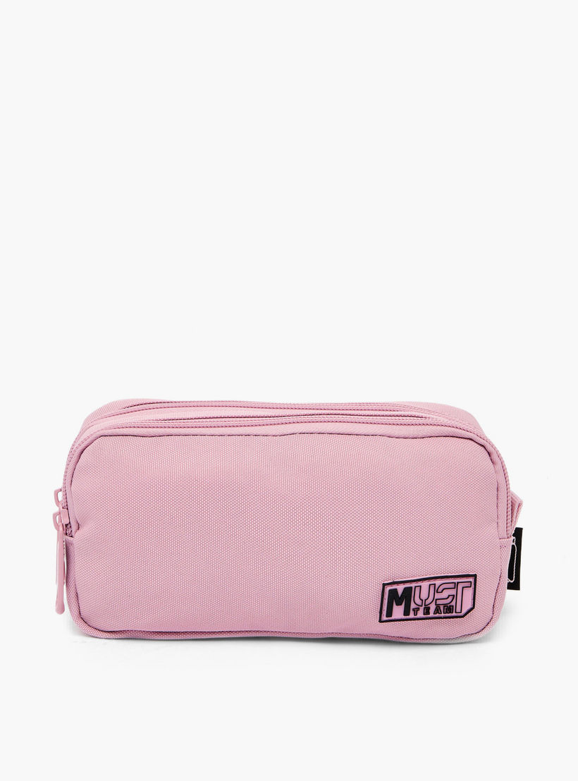 MustTeam Solid Pencil Case with 2 Compartments-school-stationery-pencilcases-image-1