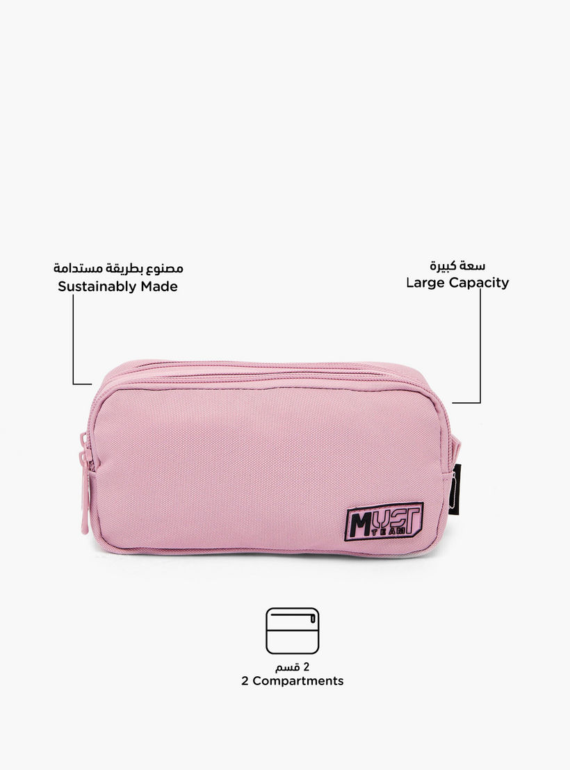 MustTeam Solid Pencil Case with 2 Compartments-school-stationery-pencilcases-image-2