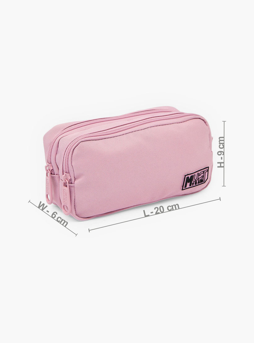 MustTeam Solid Pencil Case with 2 Compartments-school-stationery-pencilcases-image-4