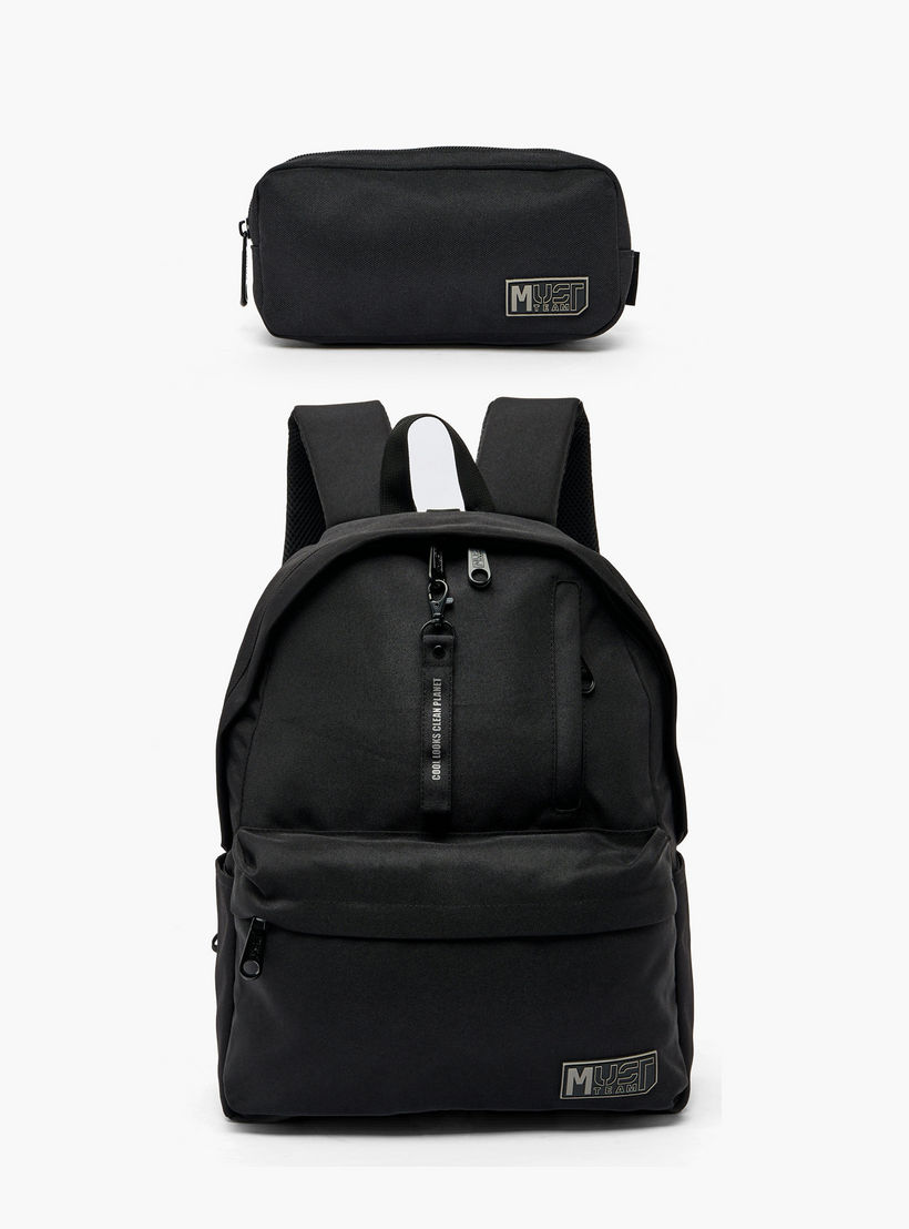 MustTeam Solid Backpack for Boys 8-13 Years with Adjustable Straps - 17 inches-school-bagsandbackpacks-backpacks-image-11