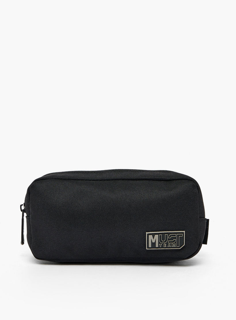 MustTeam Solid Pencil Case with Zip Closure-school-stationery-pencilcases-image-1