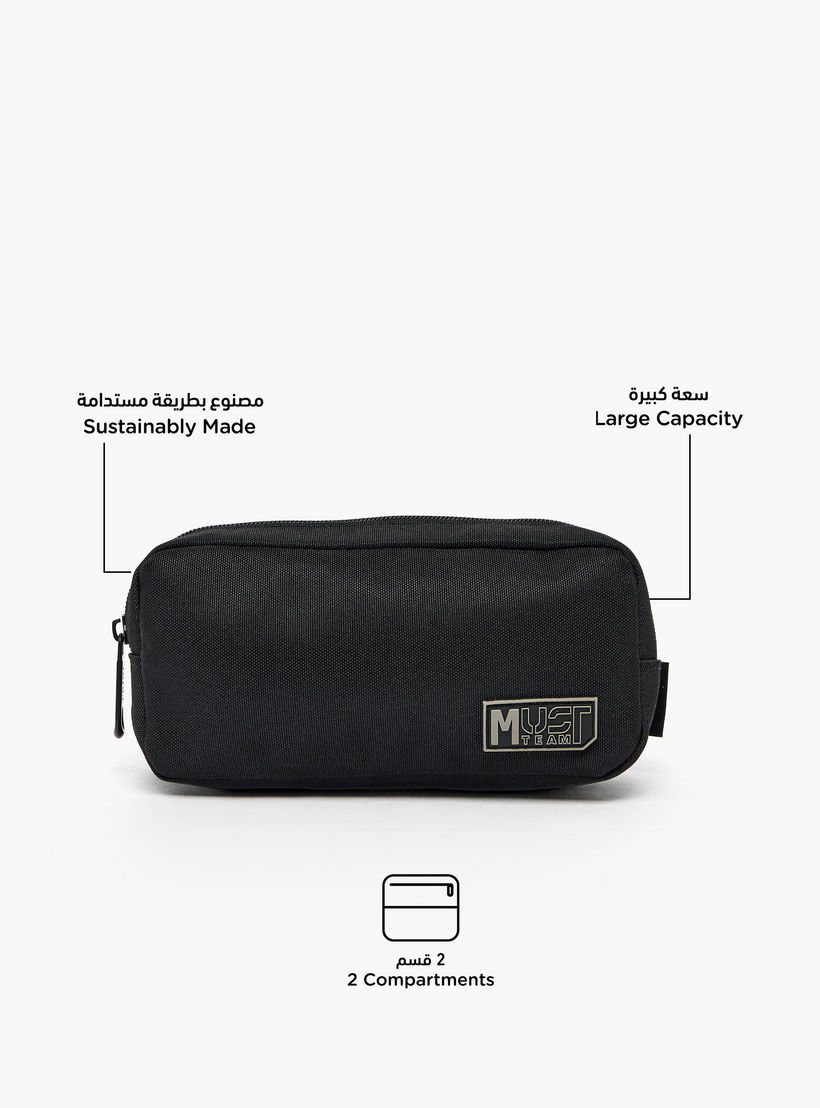 MustTeam Solid Pencil Case with Zip Closure-school-stationery-pencilcases-image-2
