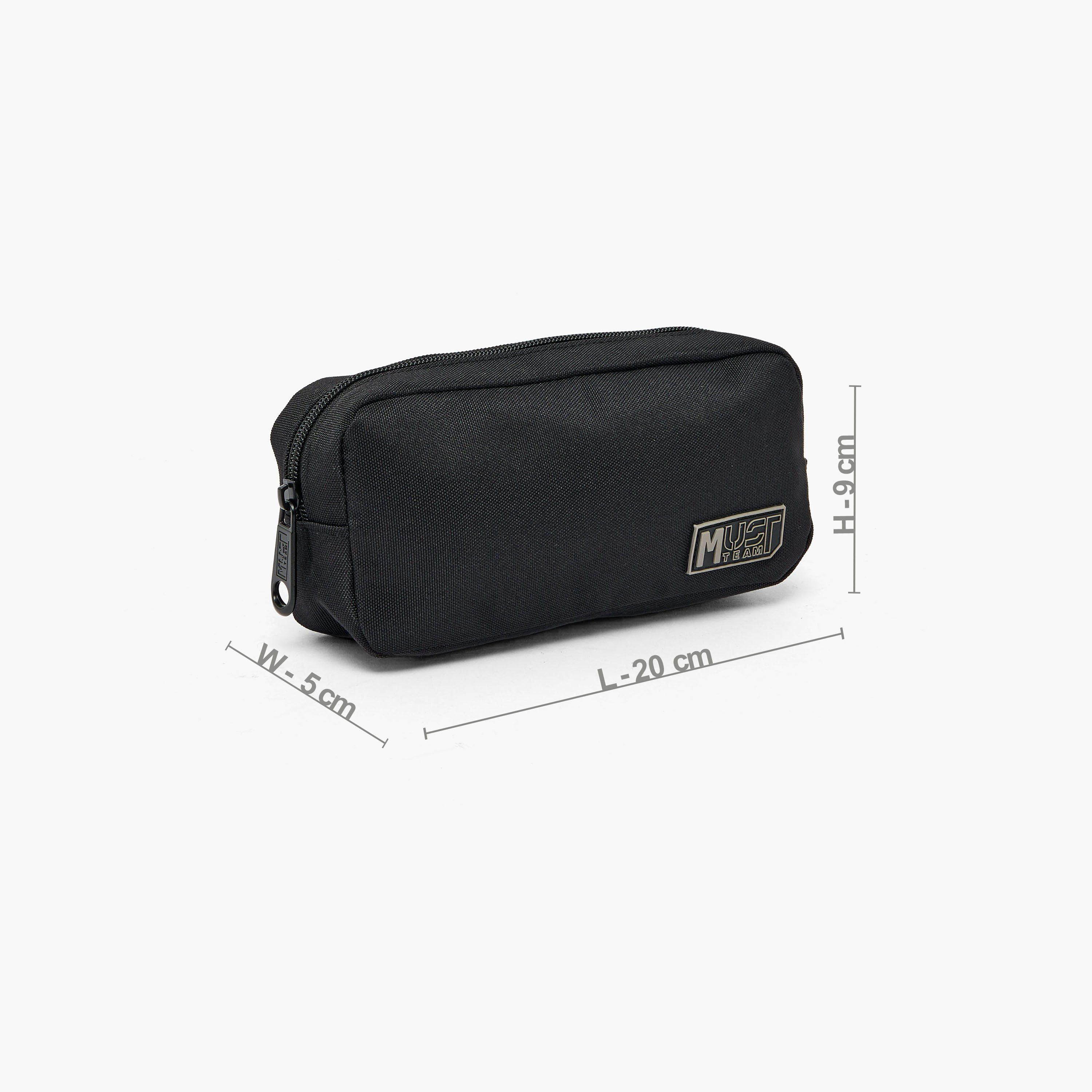 MustTeam Solid Pencil Case with Zip Closure-school-stationery-pencilcases-image-4