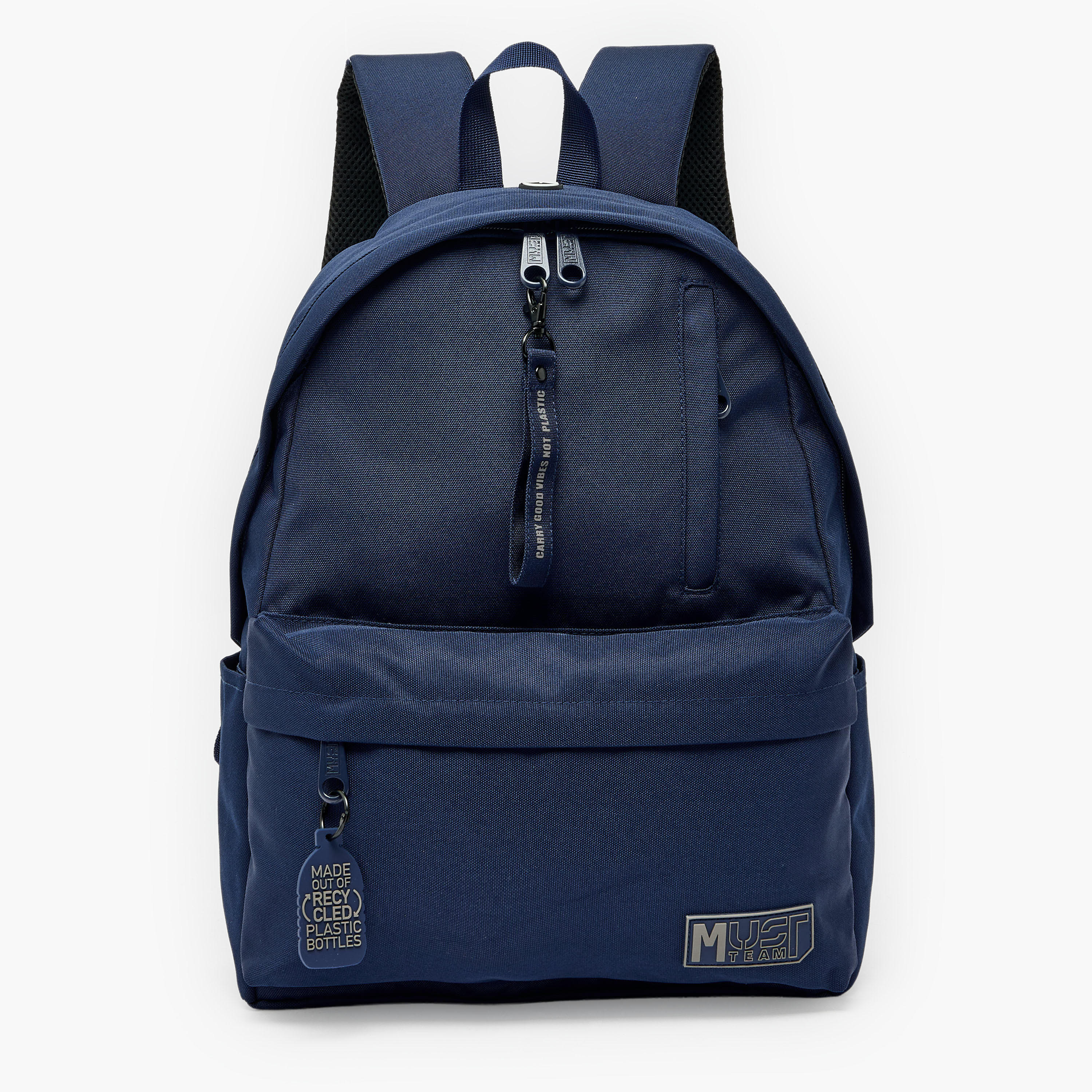 MustTeam Solid Backpack for Boys 8-13 Years with Adjustable Straps - 17 inches-school-bagsandbackpacks-backpacks-image-1