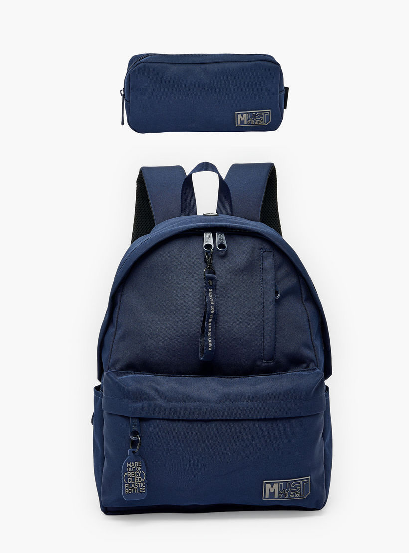 MustTeam Solid Backpack for Boys 8-13 Years with Adjustable Straps - 17 inches-school-bagsandbackpacks-backpacks-image-12