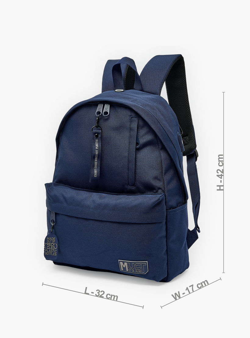 MustTeam Solid Backpack for Boys 8-13 Years with Adjustable Straps - 17 inches-school-bagsandbackpacks-backpacks-image-9